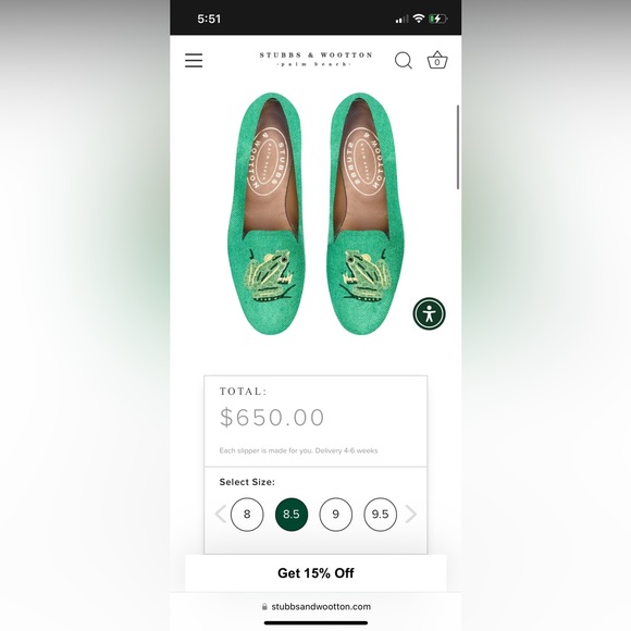 Stubbs & Wootton - FROG SHOES size 8.5 - Picture 8 of 8